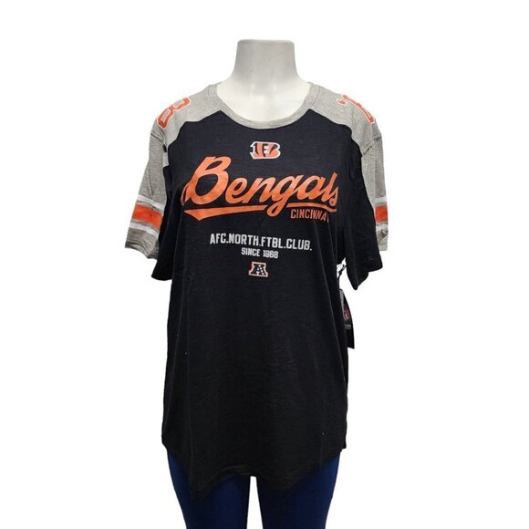 Cincinnati Bengals Short‎ Sleeve T-shirt Size Large #68 - Picture 2 of 16